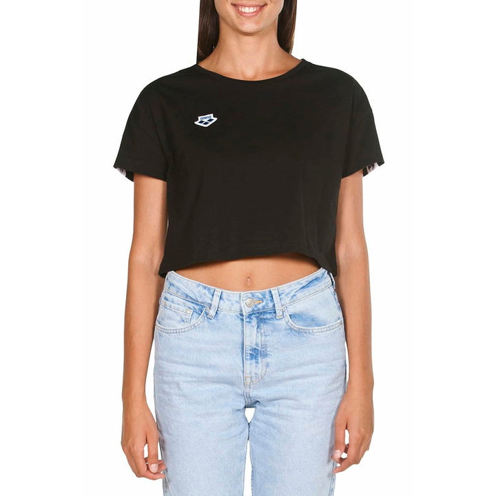 ARENA Damen Damen Icons Shirt Corinne Team T-Shirt XS Black-white-black, XS Black-white-black