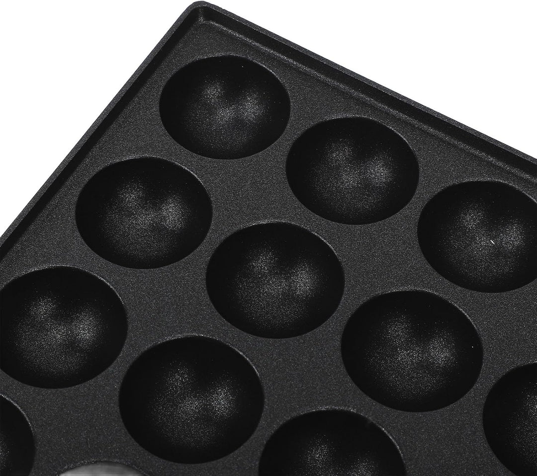 Fockety Takoyaki-Maker, Aluminium 28-Loch-Pfanne mit Antihaftbeschichtung, Bequem zu verwenden, Mode