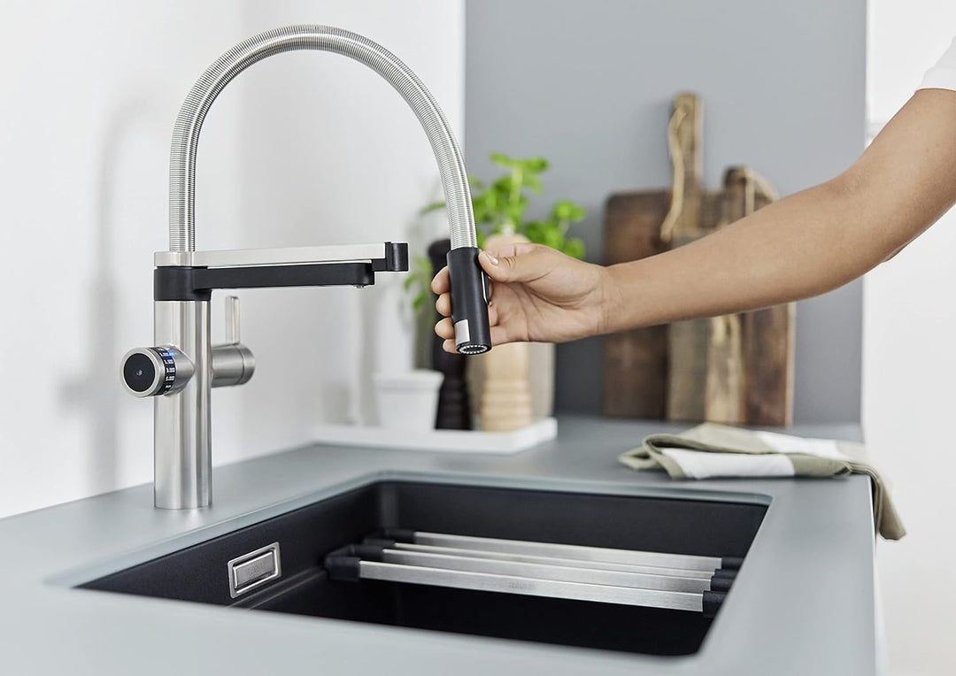 BLANCO drink.filter EVOL-S Pro PVD Steel | Wasseraufbereitungssystem | Veredeltes gefiltertes Wasser