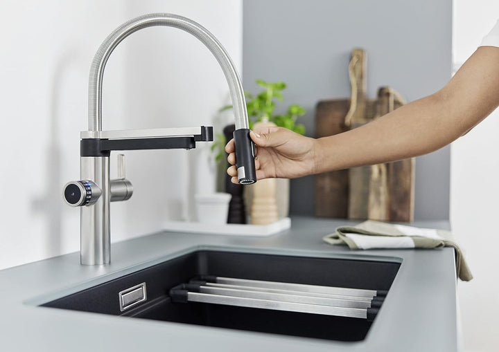 BLANCO drink.filter EVOL-S Pro PVD Steel | Wasseraufbereitungssystem | Veredeltes gefiltertes Wasser
