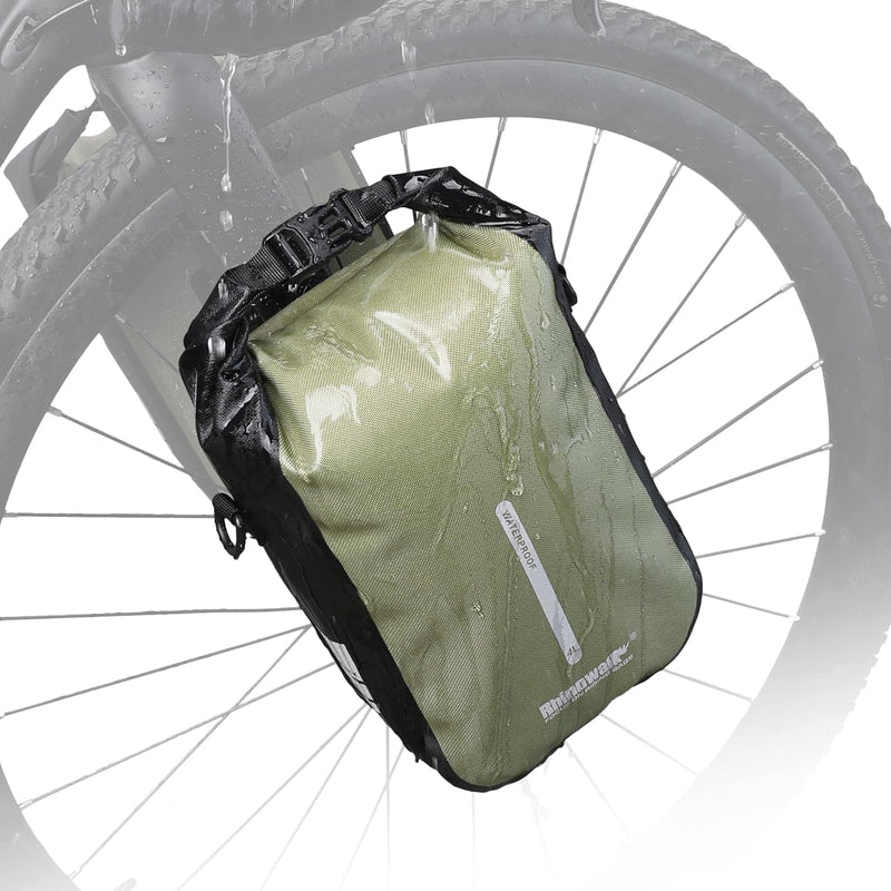 Rhinowalk Fahrrad Gepäckträgertasche Wasserdicht 4/6L Vorne Fahrradtasche für Gepäckträger mit Schul