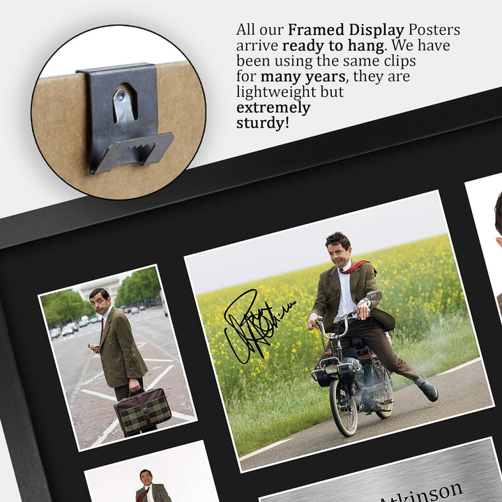 HWC Trading FR A3 Rowan Atkinson Mr Bean Gifts Bild mit Autogramm, A3, gerahmt
