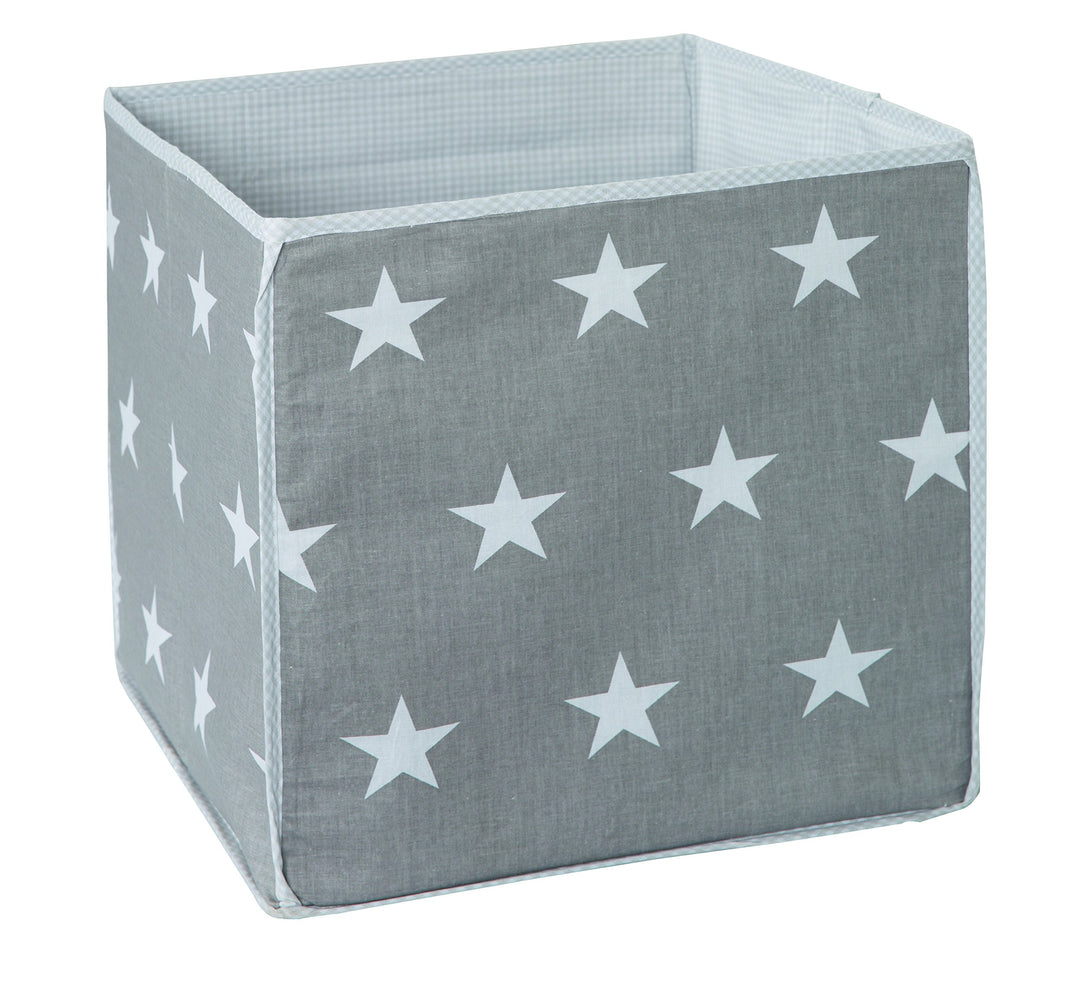 roba Kinder Aufbewahrungsbox Little Stars - Canvas Box aus Stoff für Spielzeug - Kinderzimmer Deko -