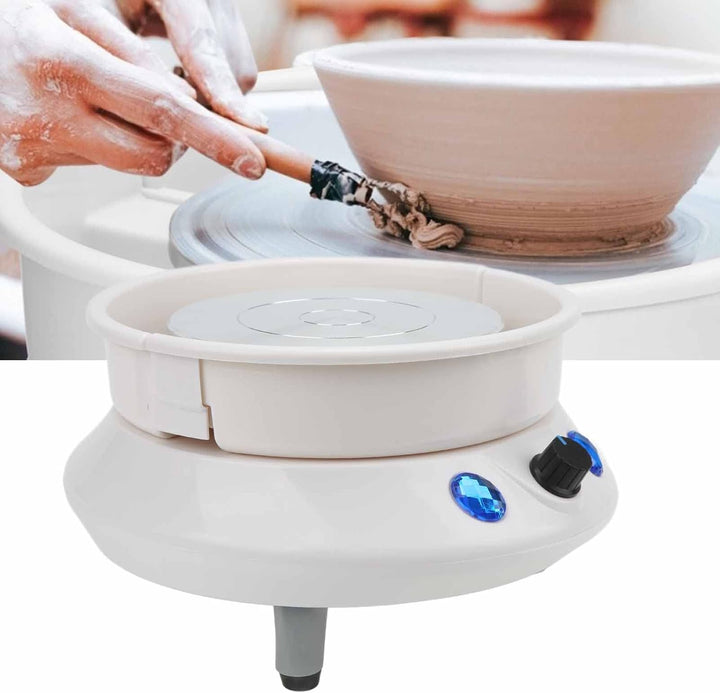 Zerodis Mini-Töpferscheibe, Humanisiertes Design, 200 U/min, Kompakte Struktur für Töpfer-Baumarkt (
