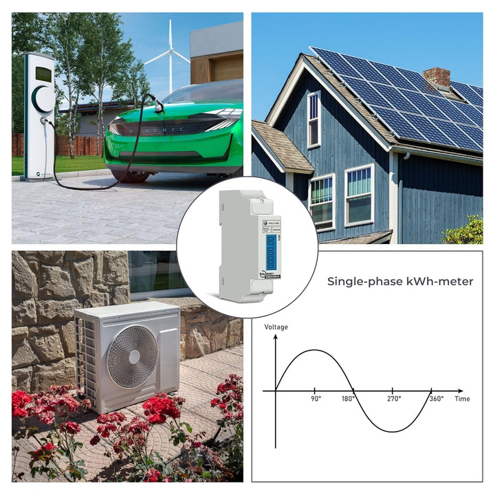 Velleman EMDIN01 Energiekosten-Messgerät Mehrfarbig