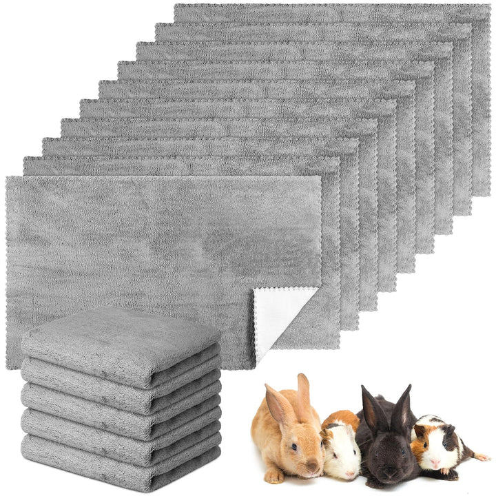 Panelee 10 Stück Waschbare Haustier Decken für Hunde Meerschweinchen Hase Katze Wasserdichtes Kleint