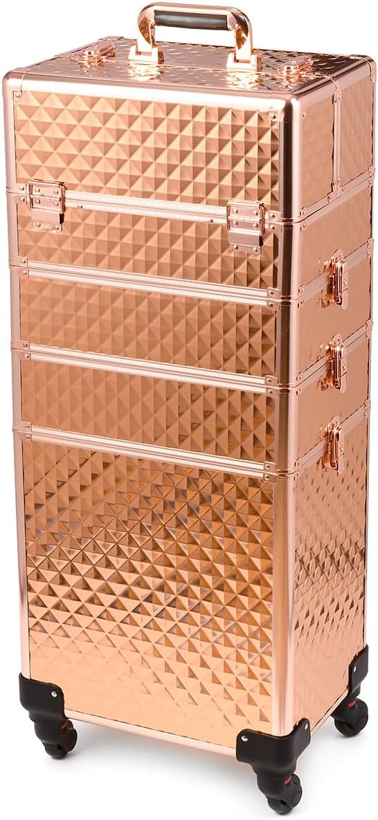 SEVICO Kosmetikkoffer Schminkkoffer Beauty Make-up Case Multikoffer professioneller Make-up Rollkoff