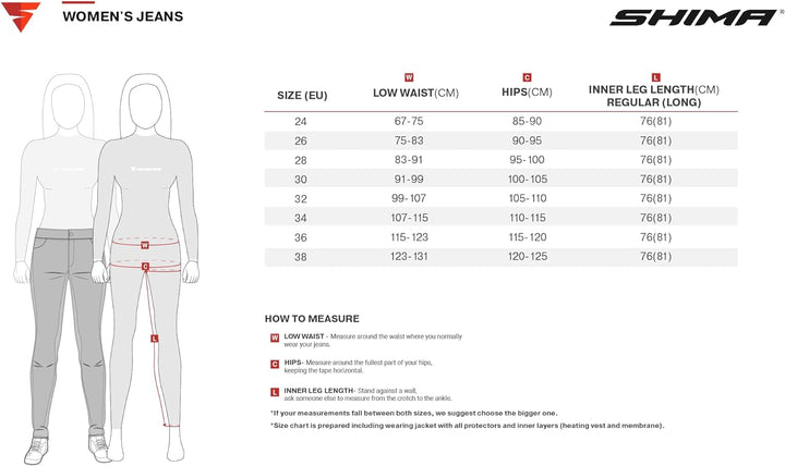 SHIMA DEVON Motorradjeans - Belüftete Elastische Slim Fit Biker Motorradhose mit FiberQL-Verstärkung