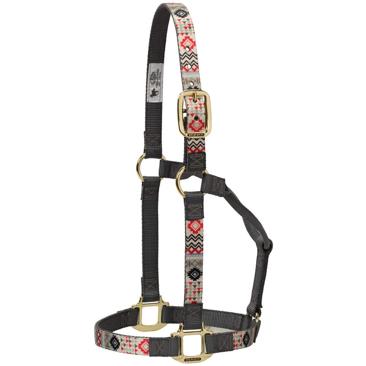 Weaver Leather Gemusterte, Nicht verstellbare Halfter Karminson Aztec Small Horse, Karminson Aztec S