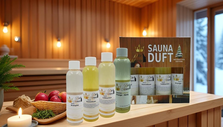 Dufte Momente Saunaaufguss Set – 4 x 250ml | Weihnachtsedition | Profi-Qualität Made in Germany