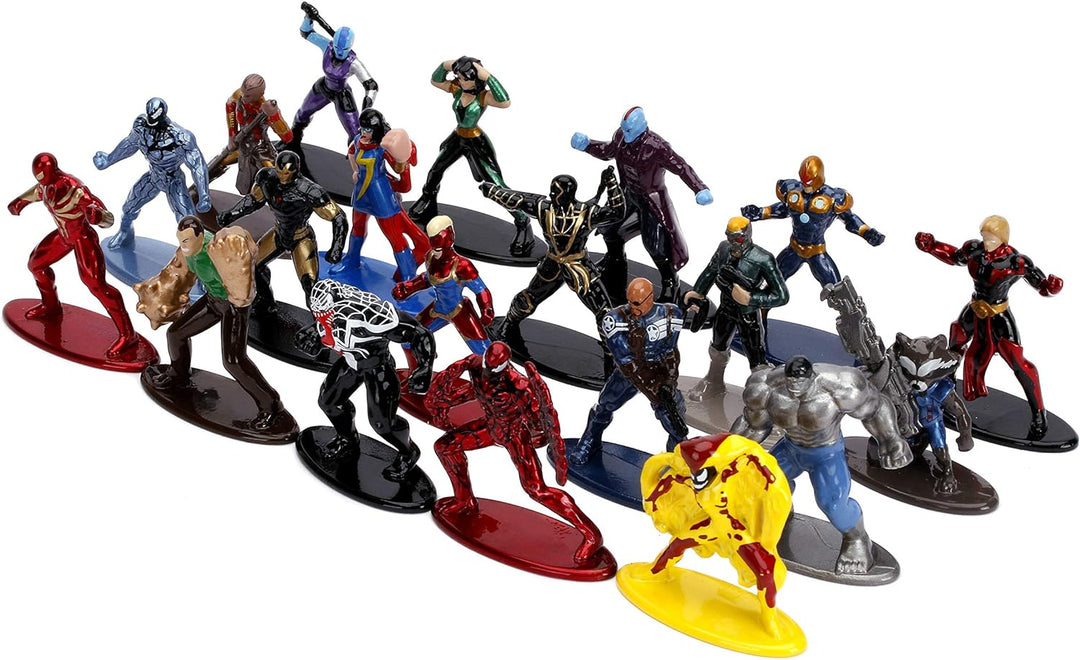 Jada Toys 253225010 Wave 3 Marvel 20-Pack Nano Sammelfiguren, Welle 3, 20 Stück/Set, Die-cast, 4 cm,