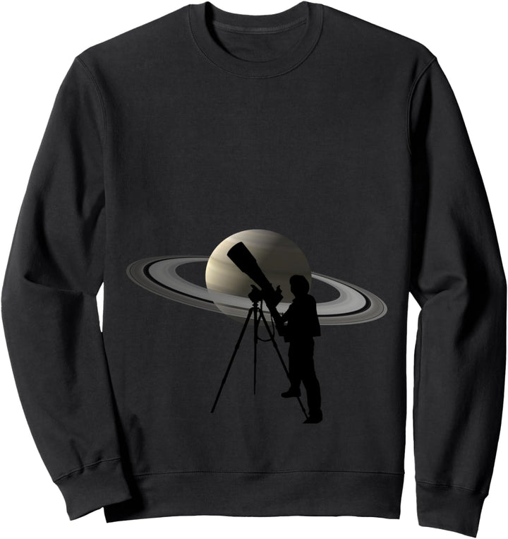 Astronomie Astrologie Planeten Sterne Saturn Geschenkidee Sweatshirt
