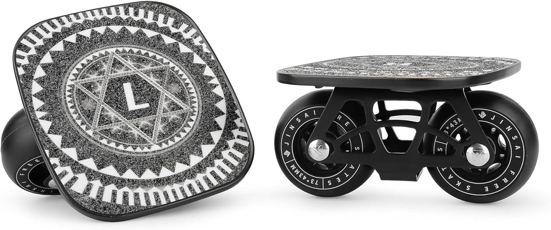 Free Skates Tragbare Rollschuhe mit Aluminium-Legierung, rutschfest, Board Split Skateboard mit PU-R