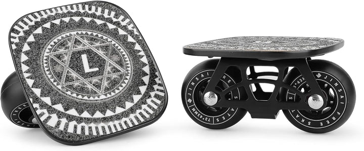 Free Skates Tragbare Rollschuhe mit Aluminium-Legierung, rutschfest, Board Split Skateboard mit PU-R