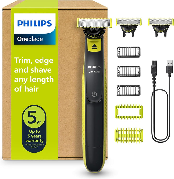 PHILIPS OneBlade 360 Face & Body - Elektrischer Bartschneider, Rasierer und Bodygroomer zum Trimmen,
