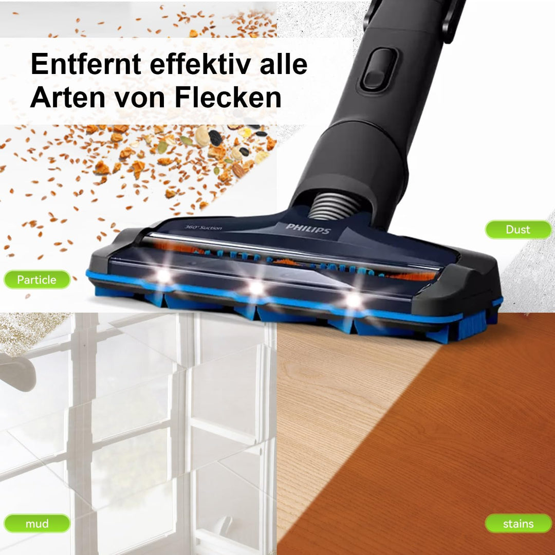 2pcs Ersatzbürste für Philips SpeedPro Max CP0667 Staubsauger, Ersatzteile Walzenbürstenzubehör für
