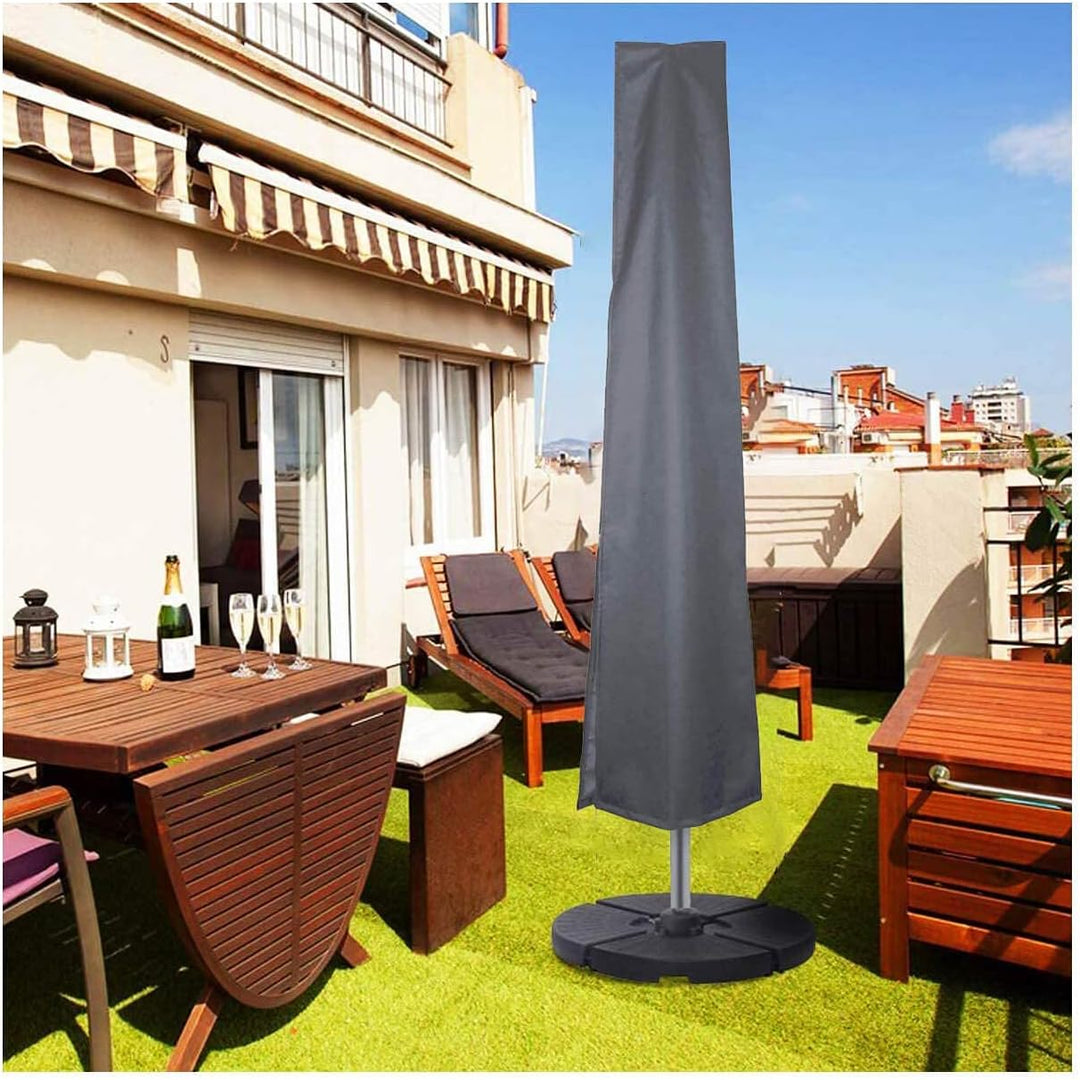 PATIO PLUS Schutzhülle für Sonnenschirme, mit Reissverschluss，Schutzhülle 2 bis 3 M Grosse Sonnensch