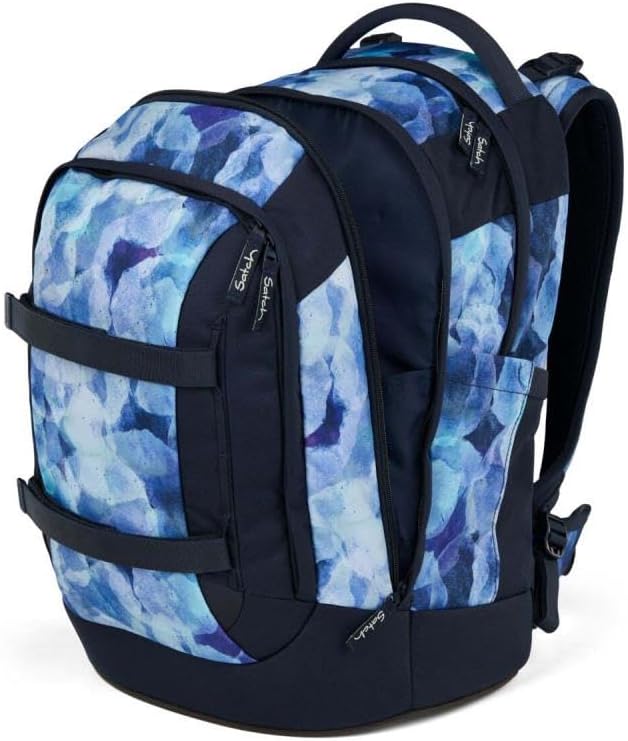 Satch pack Schulrucksack Set 2tlg. inkl. Schlamperbox (Blurry Sky), Blurry Sky