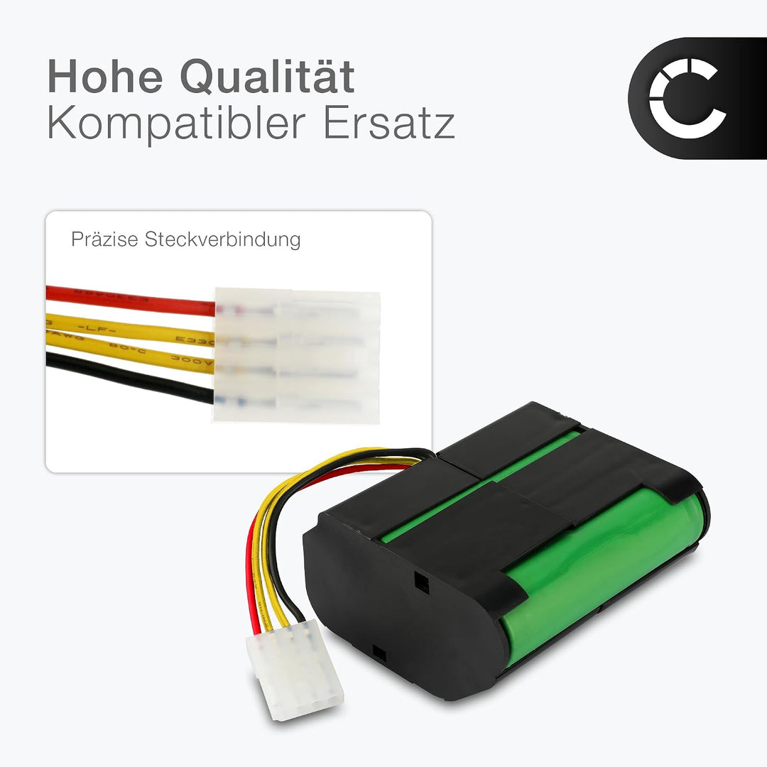 CELLONIC Akku kompatibel mit Vorwerk Kobold VR100, VX100 (Vorwerk 46439) 4500mAh 1x 4500mAh, 1x 4500