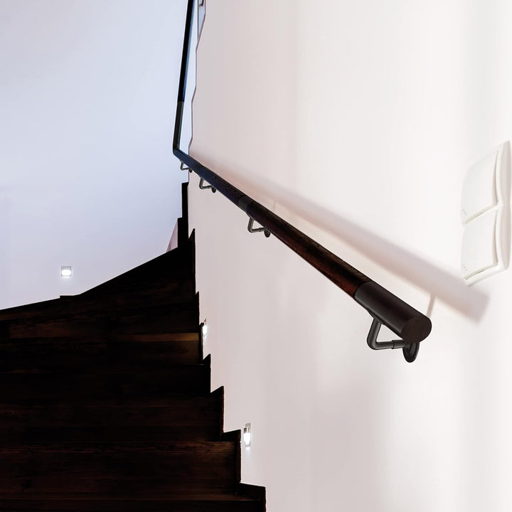 AMIG - Halterung für Geländer, Handlauf für Treppen, widerstandsfähig und robust, Wandmontage, Stahl