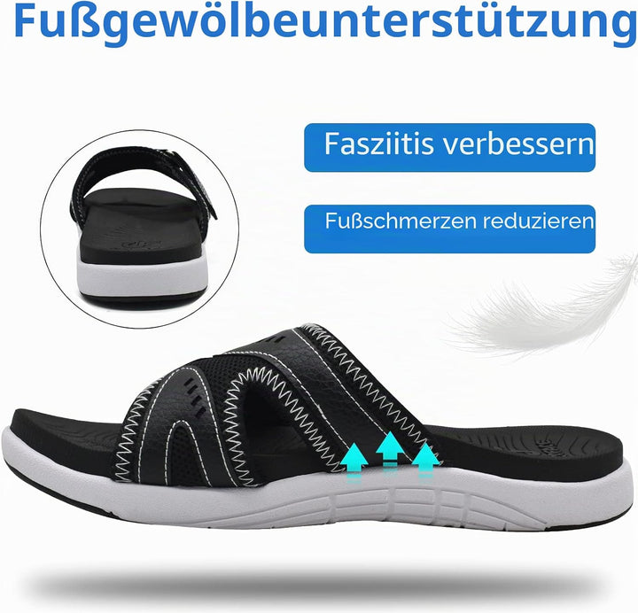 COFACE Herren Sport Recovery Sandalen Plantar Fasciitis weiche Polsterung leichtes Gewicht Bogen Unt