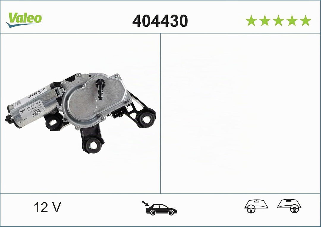 VALEO 404430 Wischermotor VALEO Heckwischermotor 404430 AUDI A3 A4 PASSAT