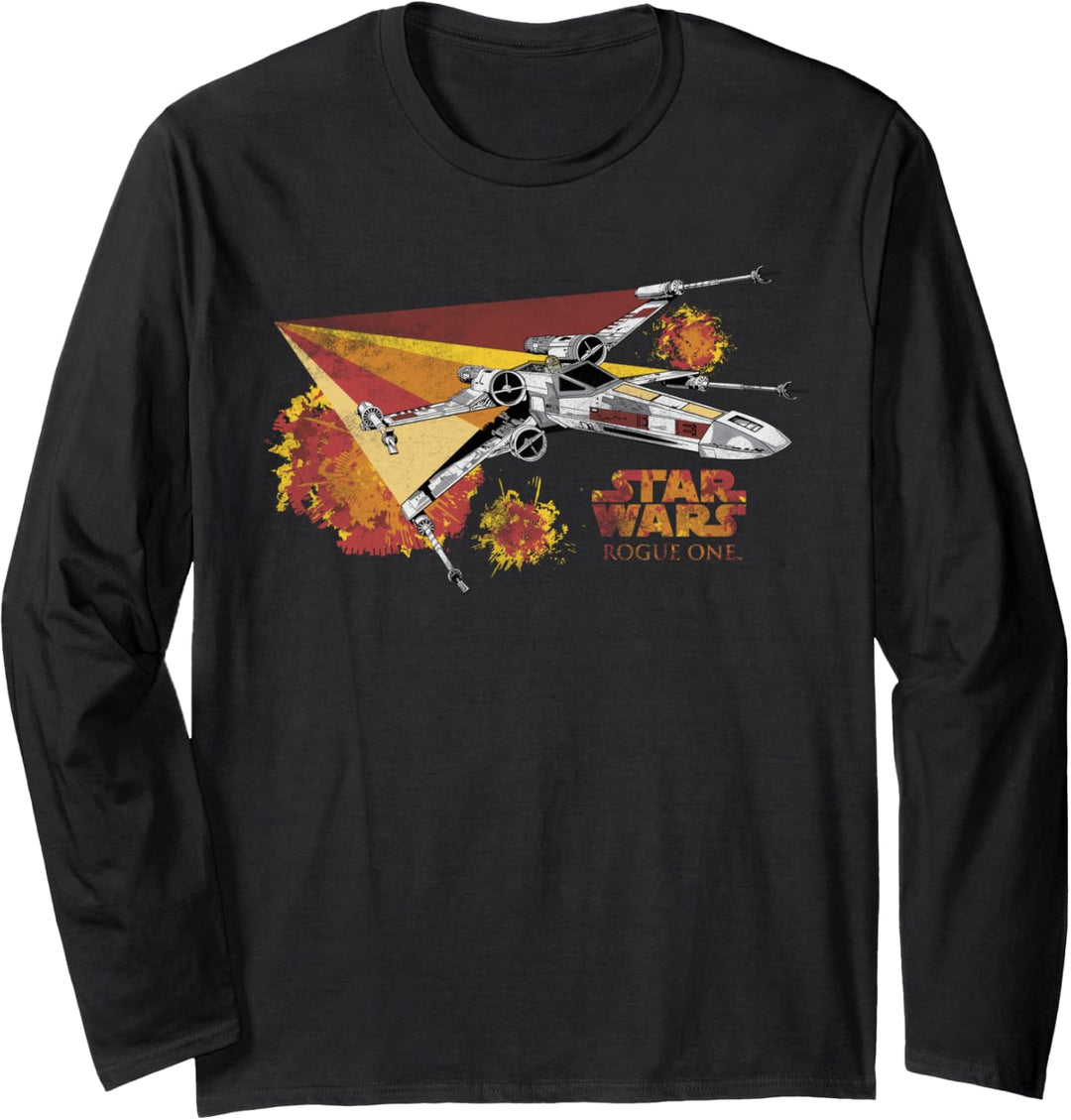 Star Wars Rogue One Retro X-Wing Burst Langarmshirt