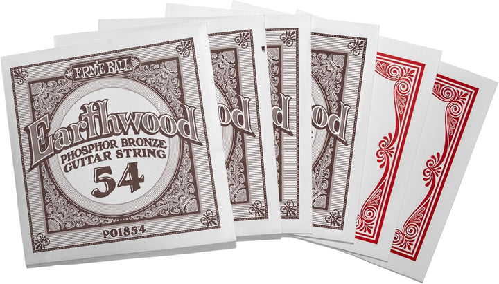 Ernie Ball Earthwood Medium Light Akustik-Gitarrensaiten, Phosphor-Bronze, 4 Pakete, Stärke 12–54 4e