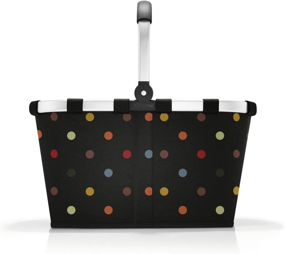 reisenthel Carrybag dots - Stabiler Einkaufskorb mit viel Stauraum und praktischer Innentasche – Ele