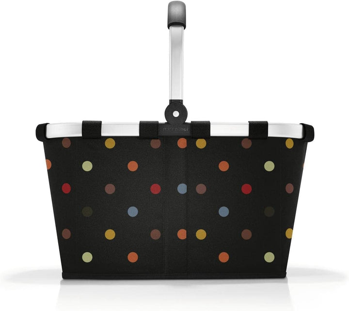 reisenthel Carrybag dots - Stabiler Einkaufskorb mit viel Stauraum und praktischer Innentasche – Ele