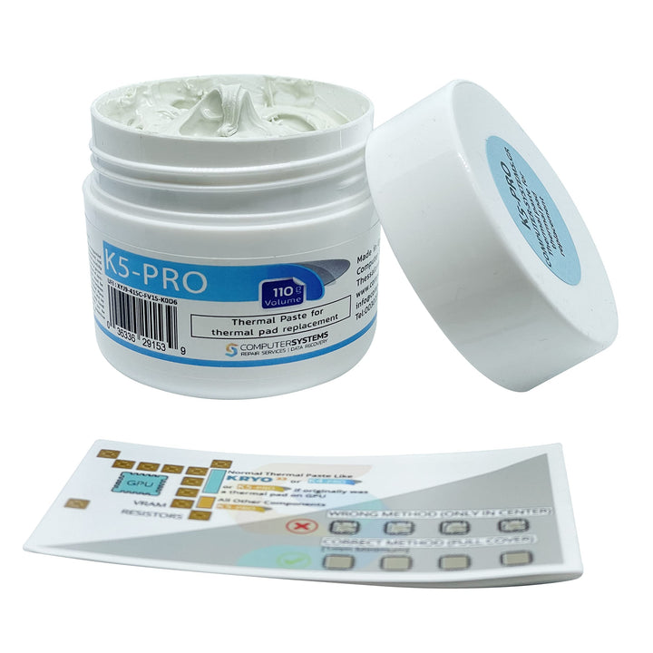 K5 PRO 110g Viskose Wärmeleitpaste für Wärmeleitpads Ersatzflüssigkeit Wärmeleitpaste Kompatibel mit