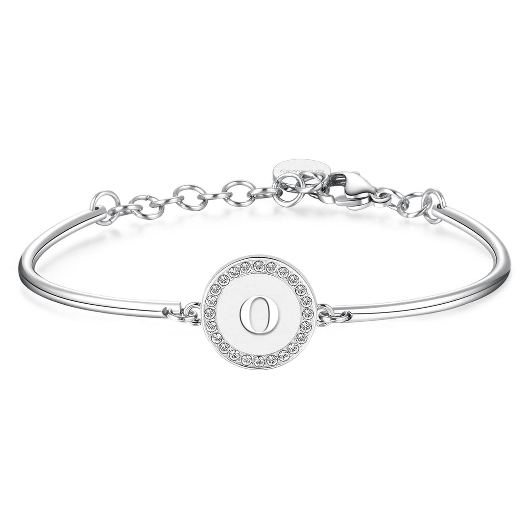Brosway Bracciale Donna Della Collezione Chakra in Acciaio e cristalli Lettera O di BHK138