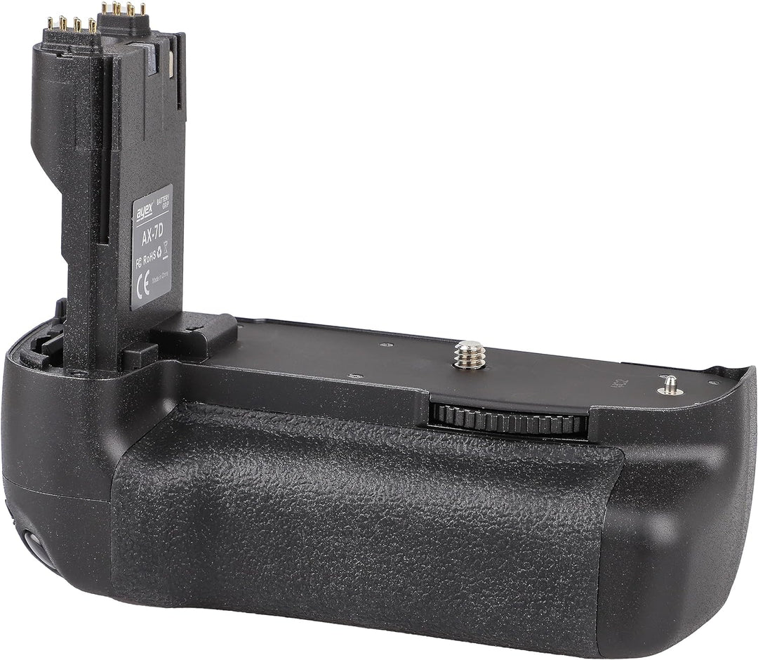 ayex Batteriegriff Passend für Canon EOS 7D ähnlich BG-E7 Akkugriff in Originalqualität mit Hochform
