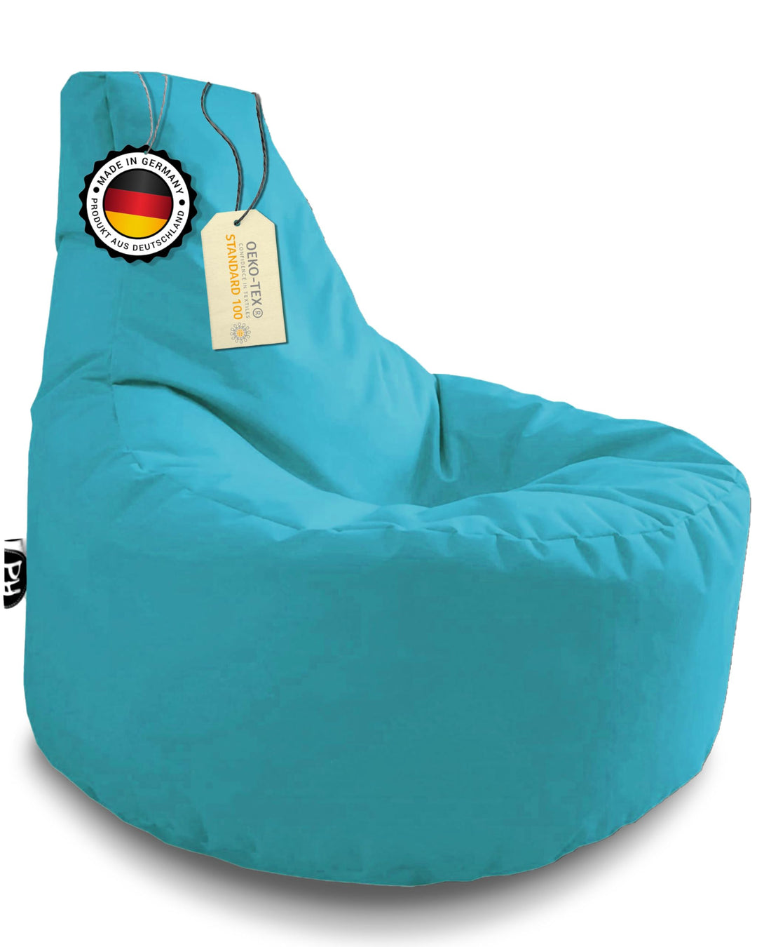 PATCH HOME Gamer Sessel mit Reissverschluss Lounge Kissen Sitzsack Sitzkissen Bean Bag In & Outdoor