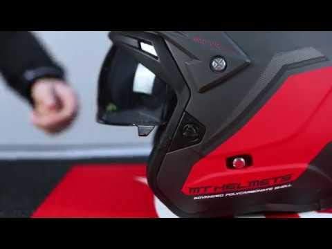 Helmet MT TR902XSV Streetfighter SV SOLID A1 SCHWARZ Matte GRÖssE M, Schwarz M