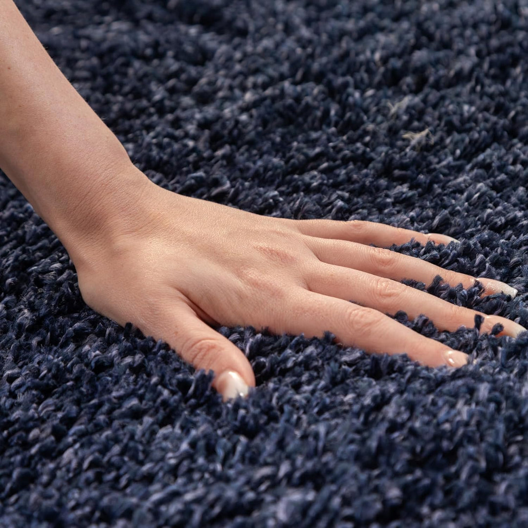 Carpettex Hochflor Teppich Wohnzimmer Shaggy Flokati Teppich Modern Einfarbig 120 x 170 cm Flur Tepp
