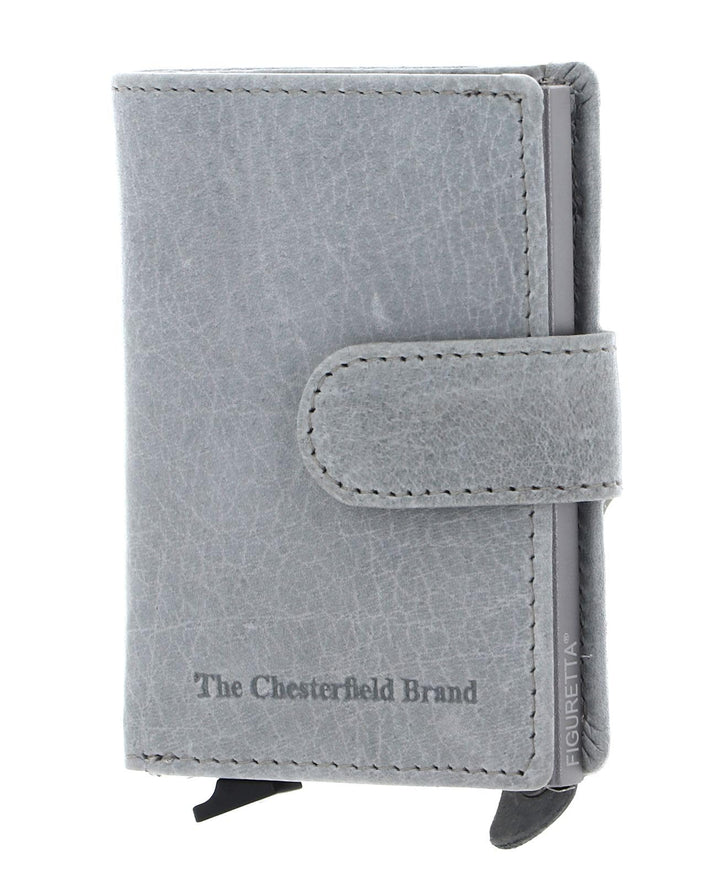 The Chesterfield Brand Prague - Kreditkartenetui 6cc 10 cm RFID light grey Hellgrau, Hellgrau