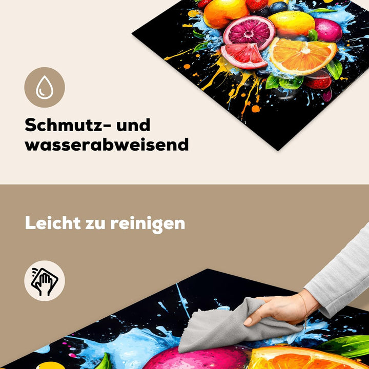 Herdabdeckplatte 59x52 cm Einteilig Abdeckplatten Cerankochfeld Abdeckung Ceranfeld Herdplattenabdec