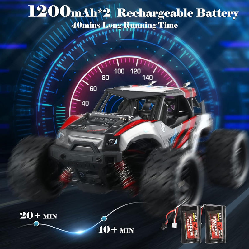 Kotsy RC Offroad Fernbedienungsauto 1:18 Skala rc Auto 50 km/h Offroad Pickup 4WD 2,4 GHz RC Truck H