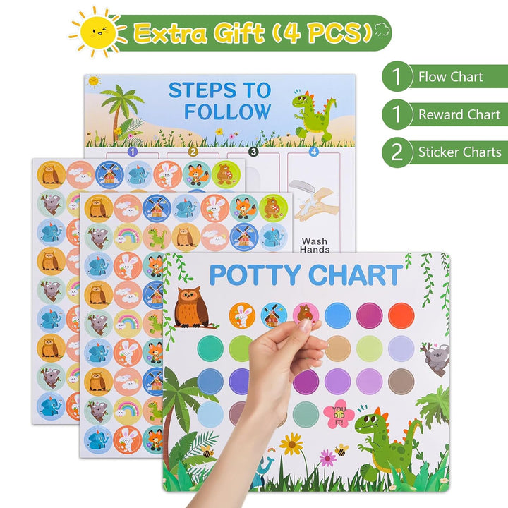 Töpfchen Toilettensitz Kinder ab 1 2 Jahre 3 in 1 Faltbarer Potty Training Seat Baby AuBen Innen Tra