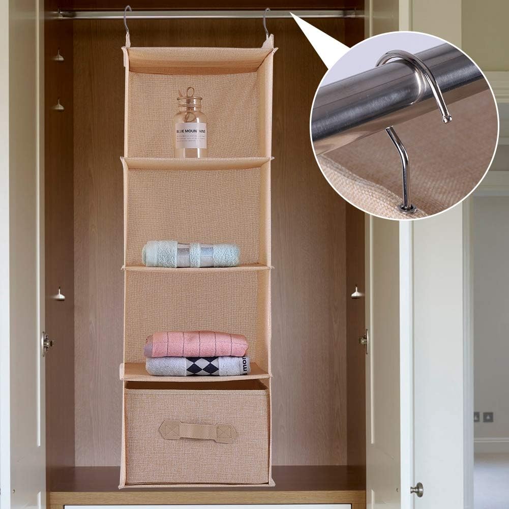 Alvinlite Hängender Kleiderschrank Organizer Aufbewahrungsorganisator Kleiderständer Regale mit Schu