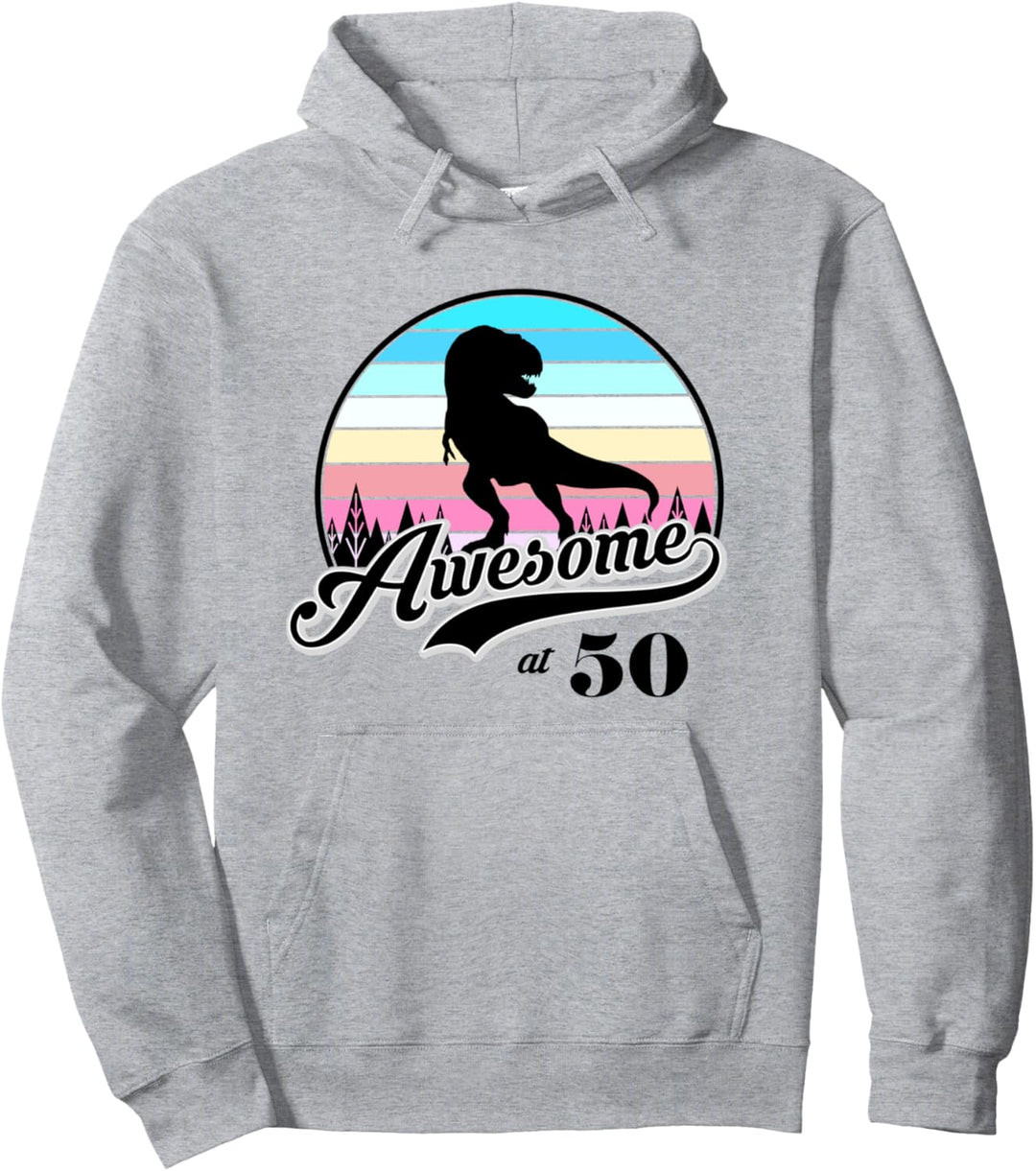 50th Birthday Gifts Funny Retro Vintage Awesome 50 years old Pullover Hoodie