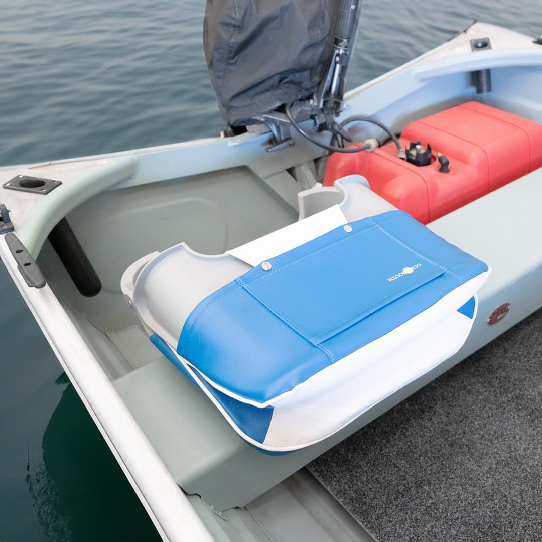 Oceansouth Skipper Klappsitz für Boote Weiss/Grau, Weiss/Grau