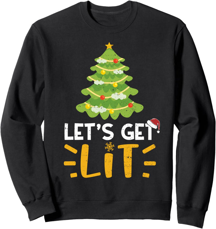 Weihnachten Betrinken: Let's - Weihnachten Saufen Sweatshirt
