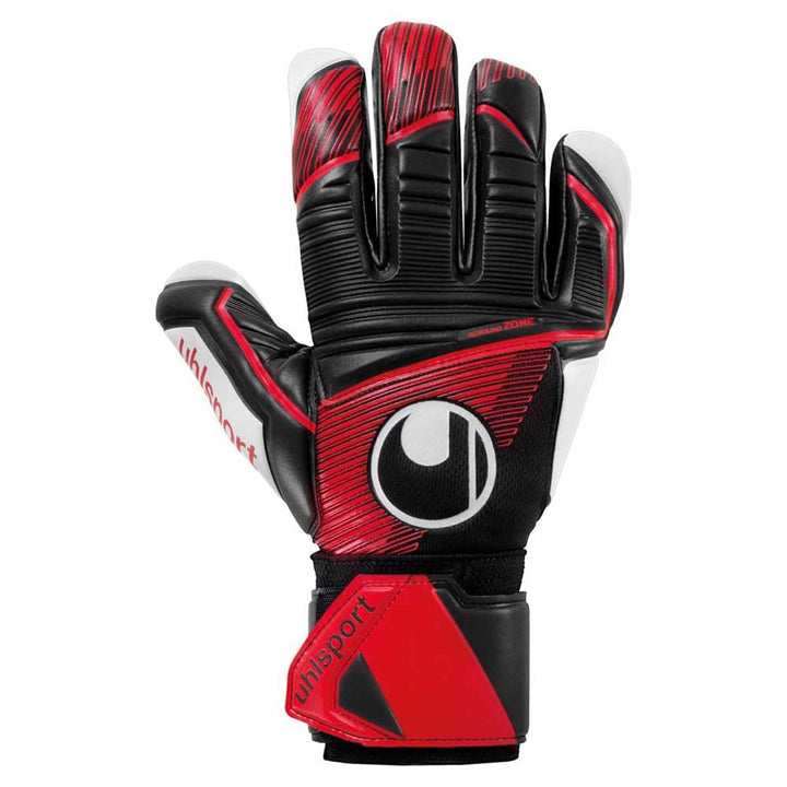 uhlsport Unisex Jugend Powerline Supersoft Hn Fussball Torwarthandschuhe 5.5 schwarz/rot/weiss, 5.5