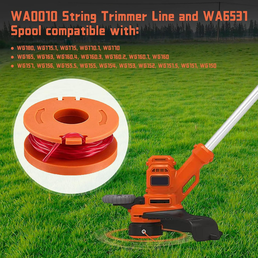 CDIYTOOL Fadentrimmer Ersatzspule, 10ft 1.65mm Rasentrimmer Spule Ersatzspule String Trimmer Schnur