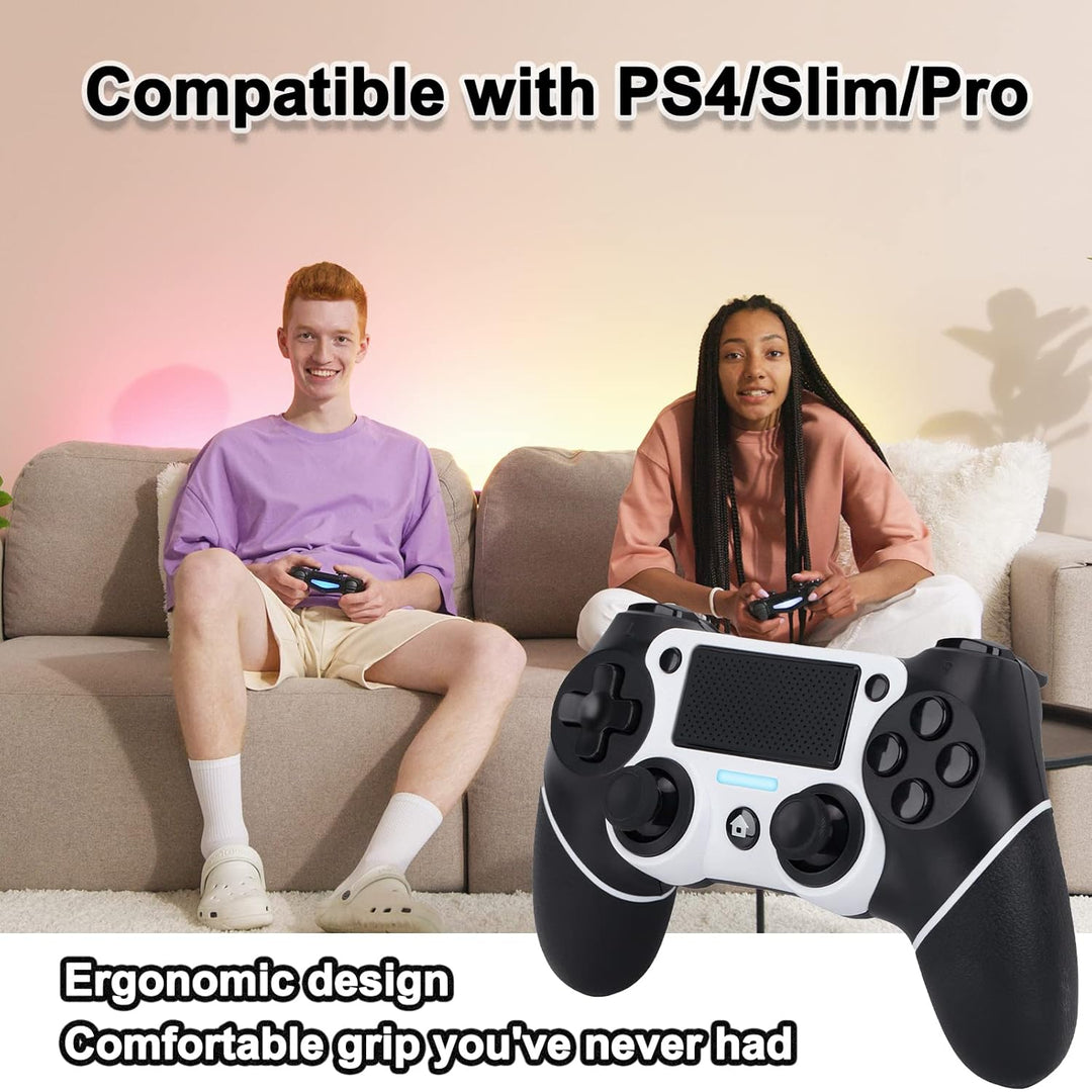 VooFun Controller Kompatibel für PS4, Wireless Controller Kompatibel mit PS4 Pro Slim, Bluetooth Gam
