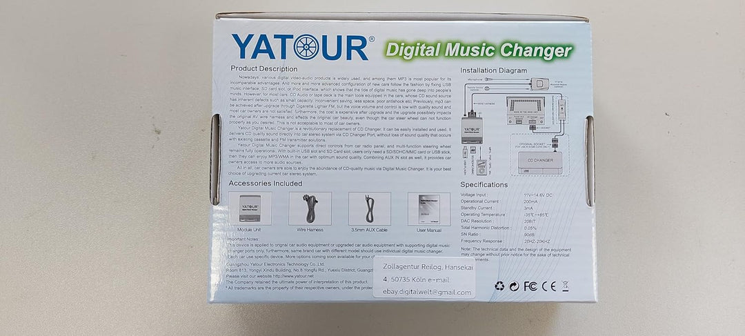 Yatour YTM06-VOLSC-BT Digitaler Musikadapter USB SD AUX Bluetooth Freisprecheinrichtung für Volvo SC