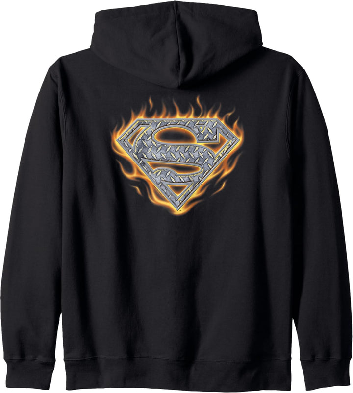 Superman Steel Fire Shield Kapuzenjacke