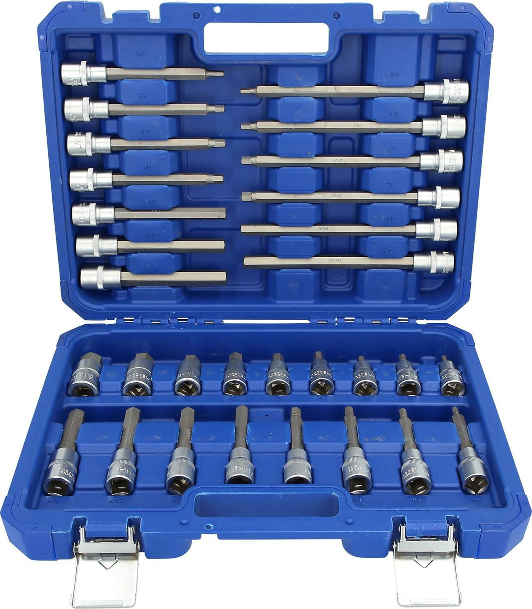 BRILLIANT TOOLS BT022030 1/2" Bit-Stecknuss-Satz, 30-tlg, Innensechskant-Profil [Powered by KS TOOLS